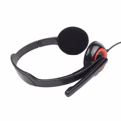 Gembird MHS-002 headphones/headset Wired Head-band Calls/Music Black, Red - Additional view 7