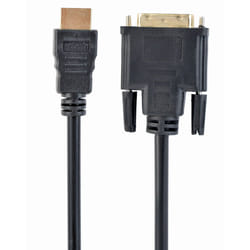 Gembird CC-HDMI-DVI-0.5M video cable adapter Black