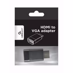 Gembird A-HDMI-VGA-001, HDMI, VGA, Black
