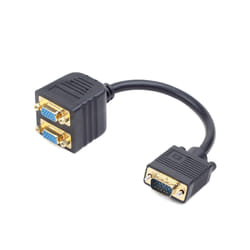 Gembird CC-VGAX2-20CM VGA cable 0.2 m VGA (D-Sub) 2 x VGA (D-Sub) Black