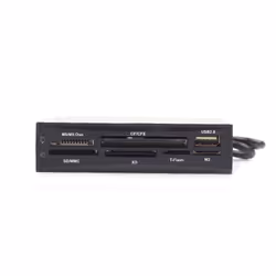 Gembird FDI2-ALLIN1-02-B card reader Internal Black