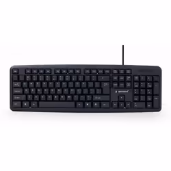 Gembird KB-U-103-PT, Full-size (100%), Wired, USB, Membrane, Black
