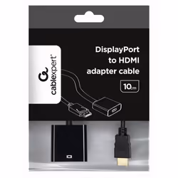 Gembird A-DPM-HDMIF-002 video cable adapter 0.1 m DisplayPort HDMI Type A (Standard) Black - Additional view 2