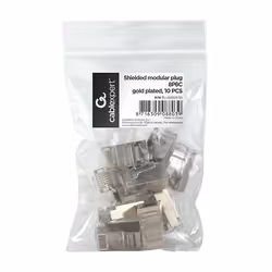Gembird PLUG5SP/10, RJ-45, Transparent, SF/UTP (S-FTP), RoHS, CE, ISO 9001, RoHS, 2 g
