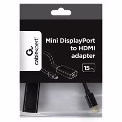 Gembird A-MDPM-HDMIF-02 video cable adapter Mini DisplayPort HDMI Type A (Standard) Black
