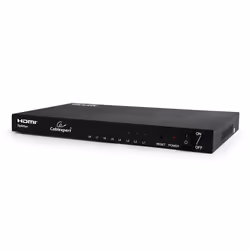 Gembird DSP-8PH4-03, HDMI, 8x HDMI, 1x HDMI, 1920 x 1080 pixels, Black, Steel
