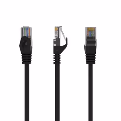 Gembird PP6U-3M/BK, 3 m, Cat6, U/UTP (UTP), RJ-45, RJ-45, Black