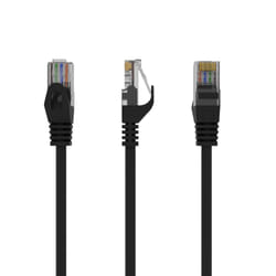 Gembird PP6U-2M/BK networking cable Black Cat6 U/UTP (UTP)