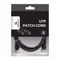 Gembird PP6U-2M/BK networking cable Black Cat6 U/UTP (UTP)