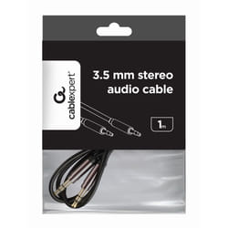 Gembird CCAP-444-1M audio cable 3.5mm Black