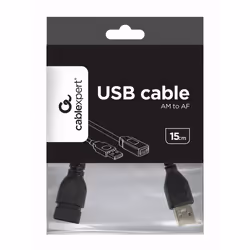 Gembird CCP-USB2-AMAF USB cable USB 2.0 150 m USB A Black