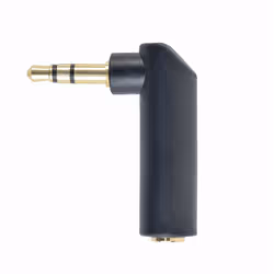 Gembird A-3.5M-3.5FL, 3.5mm, 3.5mm, Black