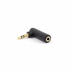 Gembird A-3.5M-3.5FL cable gender changer 3.5mm Black