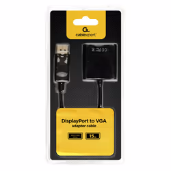 Gembird AB-DPM-VGAF-02 video cable adapter VGA (D-Sub) DisplayPort Black
