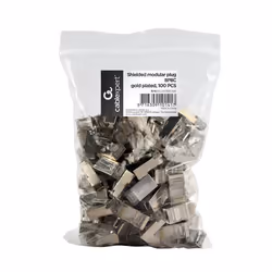 Gembird PLUG5SP/100 wire connector RJ-45 Transparent