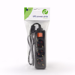 Gembird EG-PSU3-01 power extension 0.6 m 3 AC outlet(s) Indoor Black