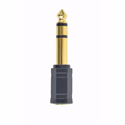 Gembird A-6.35M-3.5F, Passive, Audio adapter, Black, 14 g, 90 mm, 130 mm