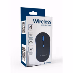 Gembird WIRELESS OPTICAL MUSW-4B-03-B 1600DP - Maus mouse Office Ambidextrous RF Wireless 1600 DPI