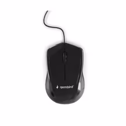 Gembird MUS-3B-02, Ambidextrous, Optical, USB Type-A, 1000 DPI, Black