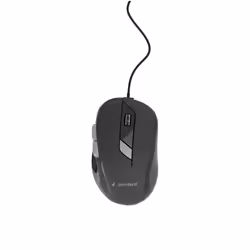 Gembird MUS-6B-01, Ambidextrous, Optical, USB Type-A, 1600 DPI, Black