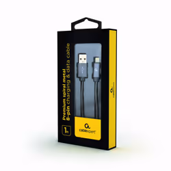Cablexpert CC-USB2S-AMLM-1M-BG lightning cable 8 m Grey