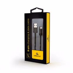 Cablexpert CC-USB2P-AMLM-1M lightning cable Black