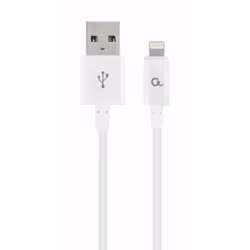 Cablexpert CC-USB2P-AMLM-1M-W, 1 m, Lightning, USB A, Male, Male, White