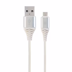 Cablexpert CC-USB2B-AMMBM-2M-BW2 USB cable USB 2.0 USB A Micro-USB B White