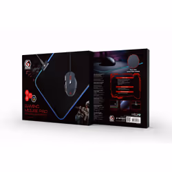Gembird MP-GAMELED-M mouse pad Gaming mouse pad Black