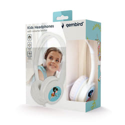 Gembird MHP-JR-W headphones/headset Wired Head-band Music White