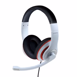 Gembird MHS-03-WTRDBK, Wired, Gaming, 20 - 20000 Hz, 200 g, Headset, Black, Red, White