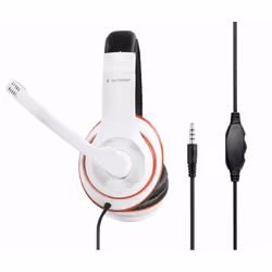 Gembird MHS-03-WTRDBK headphones/headset Wired Head-band Gaming Black, Red, White