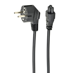 Gembird PC-186-ML12-1M power cable Black CEE7/7 C5 coupler