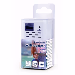 Gembird WNP-RP300-03 bridge/repeater Network repeater 300 Mbit/s White