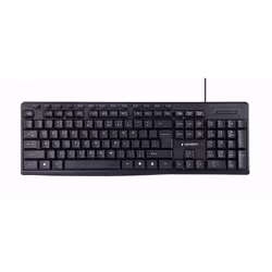 Gembird KB-UM-107, Full-size (100%), Wired, USB, Black