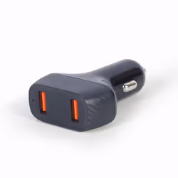 Gembird TA-U2QC3-CAR-01, Auto, Cigar lighter, Black