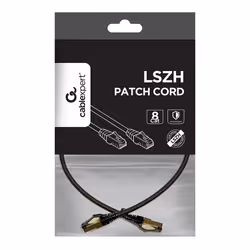 Gembird PP8-LSZHCU-BK-0.25M networking cable Black Cat8 S/FTP (S-STP)