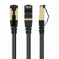 Gembird PP8-LSZHCU-BK-10M networking cable Black Cat8 S/FTP (S-STP)