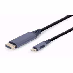 Gembird CC-USB3C-DPF-01-6, 1.8 m, USB Type-C, DisplayPort, Male, Male, Straight