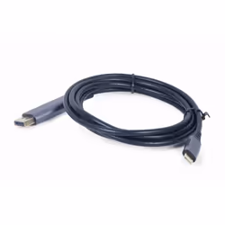 Gembird CC-USB3C-DPF-01-6 video cable adapter 1.8 m USB Type-C DisplayPort Black, Grey