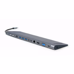 Gembird A-CM-COMBO9-01 laptop dock/port replicator USB 3.2 Gen 1 (3.1 Gen 1) Type-C Grey