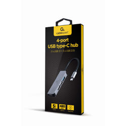 Gembird UHB-CM-U3P1U2P3-01 laptop dock/port replicator Wired USB 3.2 Gen 1 (3.1 Gen 1) Type-C Silver