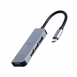 Gembird UHB-CM-U3P1U2P3-01 laptop dock/port replicator Wired USB 3.2 Gen 1 (3.1 Gen 1) Type-C Silver