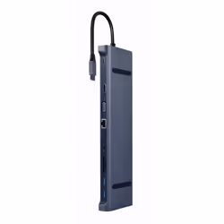 Gembird A-CM-COMBO10-01 laptop dock/port replicator Wired USB 3.2 Gen 1 (3.1 Gen 1) Type-C Grey