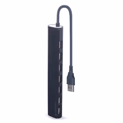 Gembird UHB-U2P7-04 interface hub USB 2.0 Black