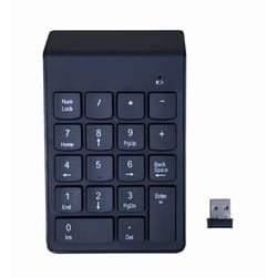 Gembird KPD-W-02 numeric keypad Laptop/PC Bluetooth Black