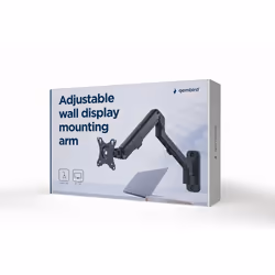 Gembird MA-WA1-02, 7 kg, 43.2 cm (17"), 68.6 cm (27"), 100 x 100 mm, Height adjustment, Black