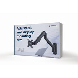 Gembird MA-WA1-02 monitor mount / stand 68.6 cm (27") Wall Black