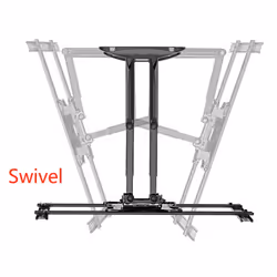 Gembird Rotating full motion TV wall mount, 40'' - 80'', 100 x 100 mm, 600 x 400 mm, -3 - 7°, -50 - 50°, Steel, Steel