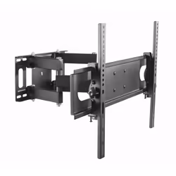 Gembird WM-70ST-01, 200 x 200 mm, 600 x 400 mm, 0 - -20°, 60 - -60°, Plastic, Steel, Black
